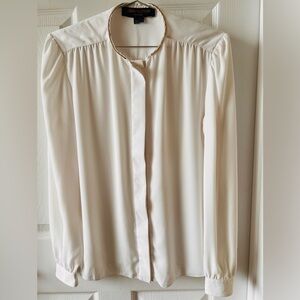 Louis Vuitton Uniforms Ivory Blouse FR 38 US 6–8 Zip Collar